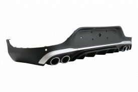 Difuzor Bara Spate compatibil cu Mercedes GLC X253 SUV 2020-> GLC43 Ornamente Tobe Crom - Img 5