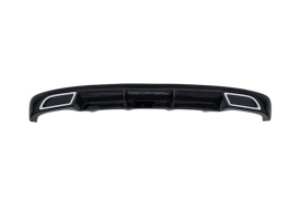 Difuzor bara spate compatibil Skoda Octavia 3 III 2012-2020, cu dubla evacuare, negru lucios - Img 6