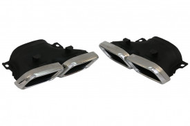 Difuzor Bara Spate cu Oranamente Tobe Crom compatibil cu Mercedes GLC X253 SUV 2015-2019 pentru Versiunea Standard - Img 2