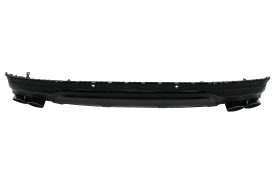 Difuzor Bara Spate Evacuare Dubla compatibil cu Audi Q7 SUV 4M Facelift 2020-> Negru - Img 6