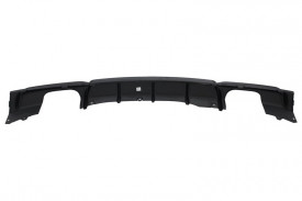 Difuzor Bara Spate Evacuare Dubla Negru Lucios compatibil cu BMW Seria 3 2011-2019 F30 F31 M Design - Img 6