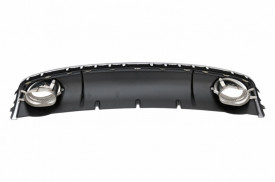 Difuzor Bara Spate si Ornamente Evacuare compatibil cu Audi A4 B8 Pre Facelift 2007-2011 Sedan Avant RS4 Desing - Img 5