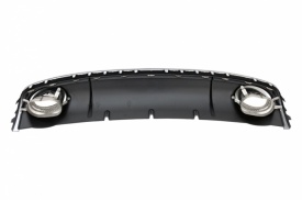 Difuzor Bara Spate si Ornamente Evacuare compatibil cu Audi A4 B8 Pre Facelift 2007-2011 Sedan Avant RS4 Desing - Img 4