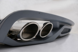 Difuzor Bara Spate si Ornamente Evacuare compatibil cu AUDI A4 B8 Facelift 2012-2015 AB-Design - Img 7