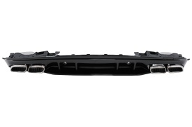 Difuzor compatibil cu Mercedes C-Class W205 S205 (2014-2020) C63S Design cu Ornamente pentru bara AMG Sport Line - Img 3