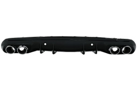 Difuzor cu ornamente evacuare compatibil cu Mercedes C-Class W205 S205 2014-2020 C43 Design pentru bara Sport Line