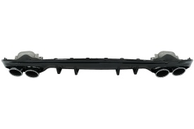 Difuzor cu ornamente evacuare compatibil cu Mercedes C-Class W205 S205 2014-2020 C43 Design pentru bara Sport Line - Img 6