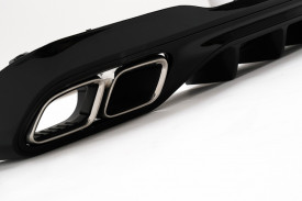 Difuzor pentru bara spate compatibil cu Mercedes C Class W206 S206 Sport Line 2021-> C63 Design - Img 4