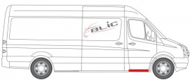 Element reparatie prag MERCEDES SPRINTER W906, fata parte dreapta - Img 2