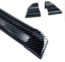 Eleron auto universal din cauciuc tip M Carbon Design lungime 150 cm x 3.5 cm latime cu capete din plastic ATENTIE PRODUS RESIGILAT, LIPSESC CAPACELE. - Img 6