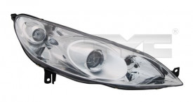 Far Stanga H1/H7, electric, cu motor compatibil PEUGEOT 407 2004-2010
