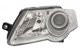 Far Stanga H7/H7, electric, cu motor, culoare cromat compatibil VW PASSAT B6 2005-2010 - Img 4