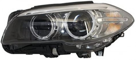 Faruri Full LED Bi-Xenon Angel Eyes compatibil cu BMW 5 Series F10/F11 (2011-2013) LCI Facelift Look - Img 2