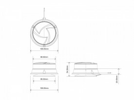 Girofar LED, prindere cu magnet, 19W, 12-24 V, buton on-off, E-Mark - Img 6