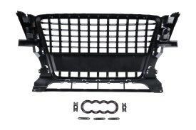 Grila Bara Fata compatibil cu Audi Q5 8R 2008-2011 Negru Lucios - Img 4