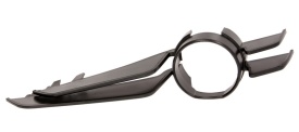 Grila bara fata partea dreapta cu gauri pentru lampa de ceata compatibil cu Bmw Seria 3 E46 1997-2007 Cabrio / Coupe