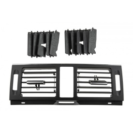 Grila ventilatie centrala compatibila Mercedes Clasa C W204 Facelift 2011-2014 culoare neagra - Img 1