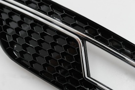 Grile Laterale Bara Fata compatibil cu AUDI A4 B8 Facelift 2012-2015 RS4 Design Negru & Chrome - Img 8