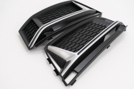 Grile Laterale compatibil cu Audi A4 B9 Sedan Avant S-Line 2016-2018 RS4 Design Silver - Img 5