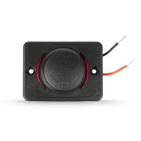 Incarcator de telefon impermeabil de forma patrata cu iluminare din spate cu LED rosu, USB + USB C QC3.0 12/24V - Img 2