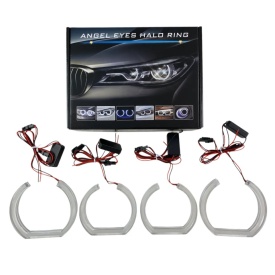 Kit Angel Eyes SMD DTM compatibil cu BMW Seria seria 3 E90, E91 2005-2012, 2x106mm + 2x120mm - Img 5
