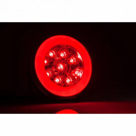 Lampa ceata 2 suruburi, LED, cu pozitie, rotunda, FT-111-LED Fristom - Img 4