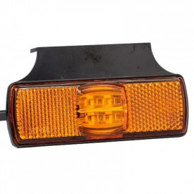 Lampa gabarit 100x32, LED, galbena, cu suport lateral, 12-36V, FT-017z+k, Fristom - Img 1