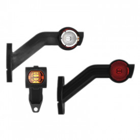 Lampa gabarit cu brat 190 lung, LED, 3 functii, partea dreapta, 12-36V, FT-140F-P Fristom
