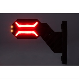 Lampa gabarit cu brat oblic 45°, 135mm, 16LED-uri, 3 functii, stanga, Dragon, LD3063 Horpol - Img 5