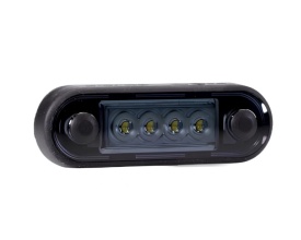 Lampa gabarit FT-073Z galbena, dimensiune 84mm x 27mm, LED, montare bullbar, culoare fumurie