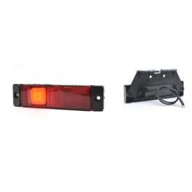 Lampa gabarit, Lumina de clarificare, LED neon, Rosu, 12-24V, WAS Polonia 1236 W45NS - Img 1