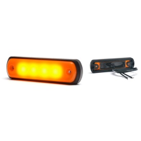 Lampa gabarit, Lumina de clarificare, LED, Portocaliu 12-24V, WAS Polonia 1341 W189N - Img 3