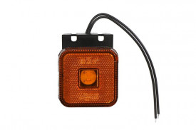 Lampa gabarit, lumina de clarificare, LED, Portocaliu, 12-24V, WAS Polonia 302Z W63 - Img 1