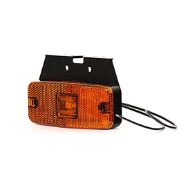 Lampa Lumina clarificare Dreapta sau Stanga, LED, Portocaliu, 12-24V, cu suport, WAS Polonia 223Z W46