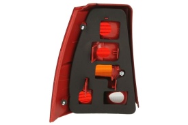Lampa spate VW Golf IV 1998-2005, Variant, Rosu, partea dreapta, semnal portocaliu - Img 2
