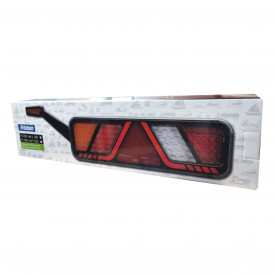 Lampa stop camion cu lampa gabarit, 24V, FULL LED, 6 functii, ceata, mers inapoi, cu triunghi, partea dreapta - Img 3