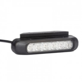 Lampa stroboscop portocalie, 12/24V, 6 LED-uri in grila, FT-200 Fristom - Img 1