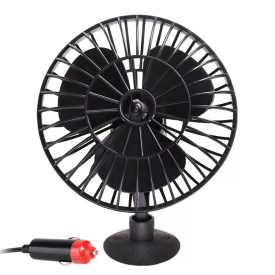 Mini Ventilator MJ40A pentru masini, microbuze și rulote, 12V, 24V, culoare negru