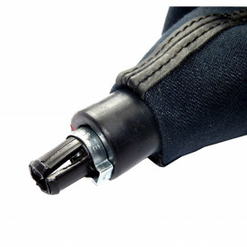 Nuca schimbator auto cu manson imitatie piele neagra compatibil Vw Passat B6 2005-2010, 6 trepte - Img 3