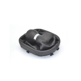 Nuca schimbator auto cu manson imitatie piele neagra Vw Touran 2004-2011, VW Caddy 2004-2010, cu 5 sau 6 trepte - Img 3