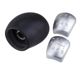 Nuca schimbator compatibila Iveco Daily 2006-2017 cu 5 trepte sau 6 trepte, culoare negru cu argintiu - Img 3
