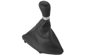 Nuca schimbator cu manson imitatie piele neagra compatibil BMW seria 1 E87 2004-2011, 6 viteze