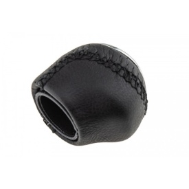 Nuca schimbator de viteze compatibil cu Citroen Jumper 1995-2014, 5 trepte, din piele, culoare negru cu crom - Img 2