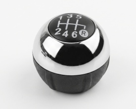 Nuca schimbator de viteze compatibil cu Fiat 500 Abarth 2007->, 6 trepte, culoare crom