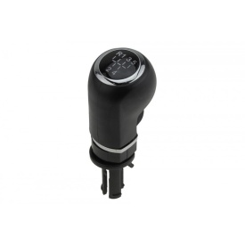 Nuca schimbator de viteze compatibil cu Opel Corsa D 2006-2014, 5 trepte, culoare crom cu negru