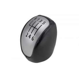 Nuca schimbator de viteze compatibil cu Renault Laguna III 2008-2015, 6 trepte, culoare negru cu argintiu