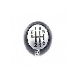 Nuca schimbator imbracata in piele, cu 6 viteze compatibil cu Renault Megane 2002-2009, Clio III, Laguna II, Megane III, Scenic - Img 2