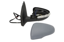 Oglinda retovizoare completa, (asferice, incalzita, crom, captuseala, pliabil electric) parte montare STANGA compatibil cu VW GOLF VI / TOURAN 2005-2013