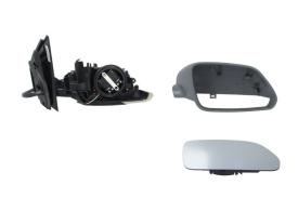 Oglinda retovizoare completa, (electric, convexa, incalzita, captuseala) parte montare DREAPTA compatibil cu VW POLO 2005-2009 - Img 2