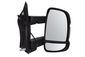 Oglinda retovizoare completa, (manual, convexa, crom) parte montare DREAPTA compatibil cu CITROEN JUMPER 2006->